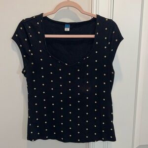 Old Navy Polka Dot Short Sleeve Shirt